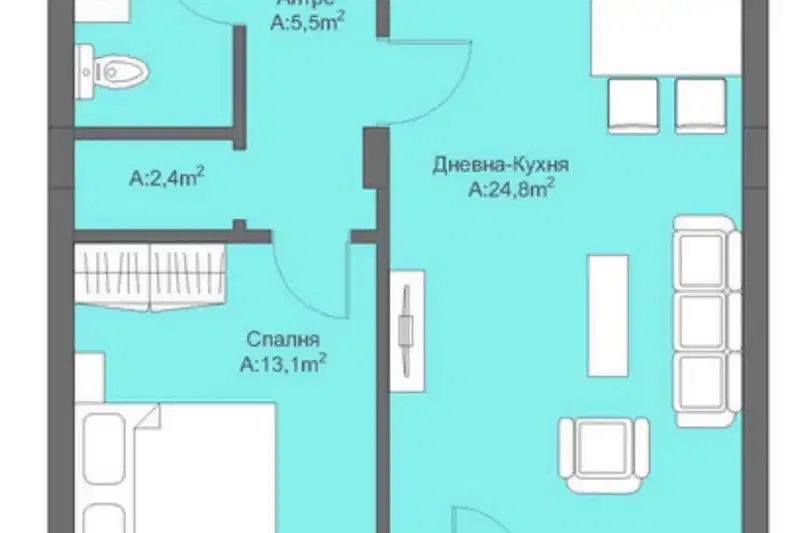 3-bedroom apartment in Oblast Pazardjik, Велин