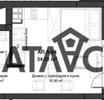Снимка 3 — Едностаен апартамент в Пловдив, Въстанически
