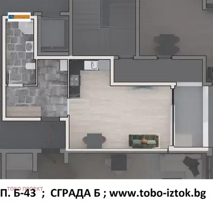 Снимка 5 — Едностаен апартамент в София, Дружба 2