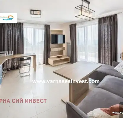 Снимка 3 — Двустаен апартамент с морска панорама в м-т Ален мак, Варна