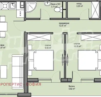 Photo 5 — 4-bedroom apartment in Sofiya, Krasna Polyana 2