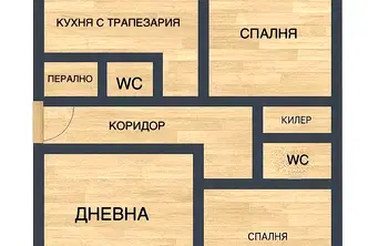 Четиристаен апартамент с функционално разпределение във Владиславово, Варна