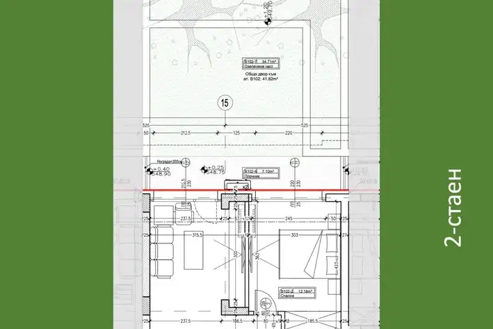2-bedroom apartment in Sofiya, Drujba 1