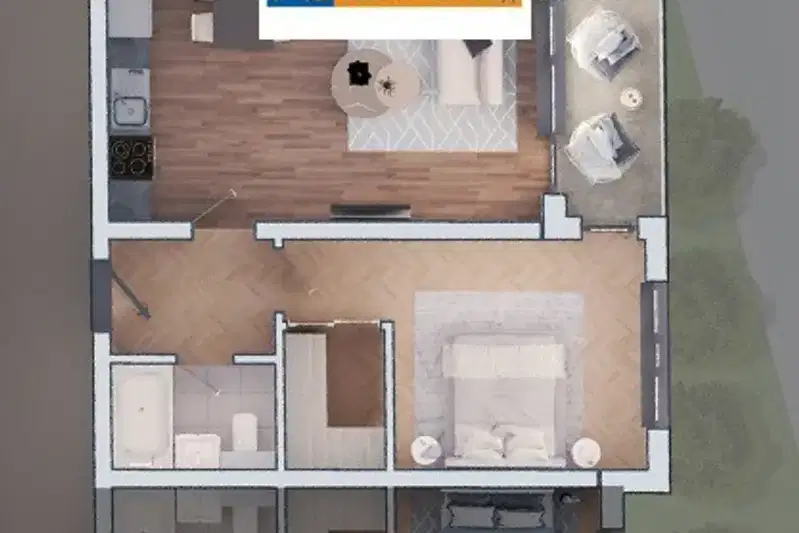 2-bedroom apartment in Sofiya, Drujba 2