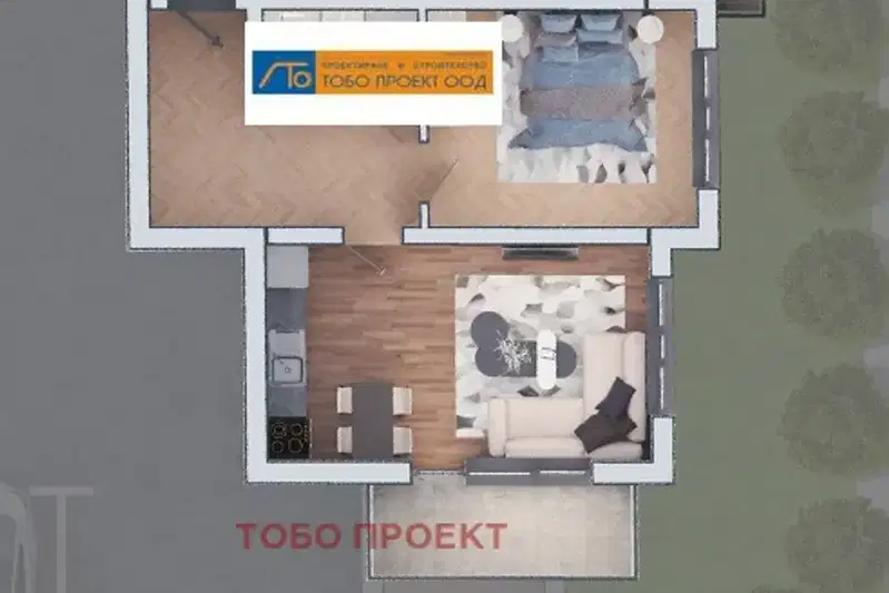 Двустаен апартамент в София, Дружба 2