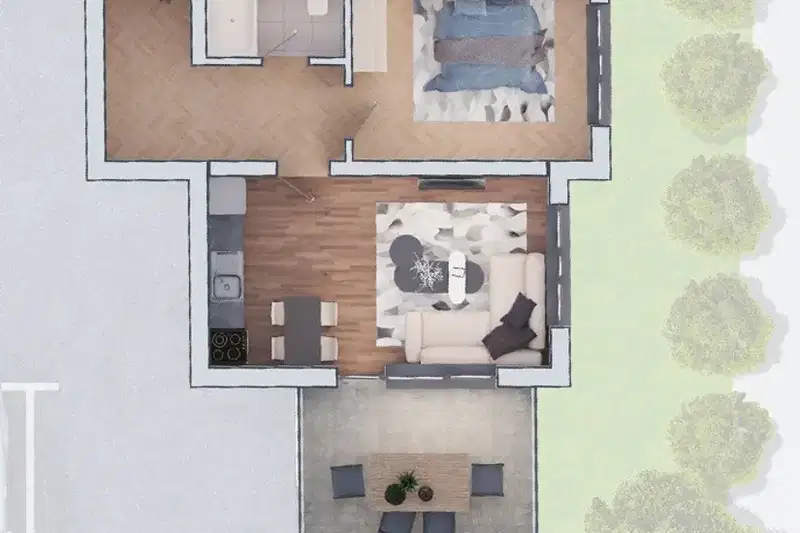 2-bedroom apartment in Sofiya, Drujba 2