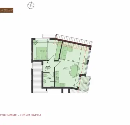 Снимка 4 — Двустаен апартамент във Варна, Христо Ботев