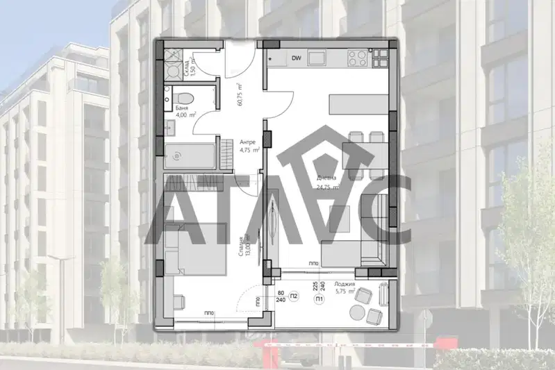 2-bedroom apartment in Plovdiv, Hristo Smirnenski