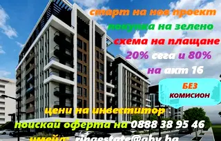 Двустаен апартамент с тераса в нова сграда в Христо Смирненски, Пловдив