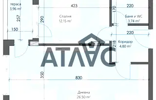 Двустаен апартамент в Пловдив, Кършияка