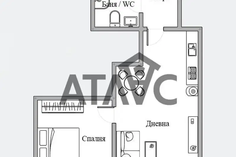 2-bedroom apartment in Plovdiv, Kyuchuk Parij