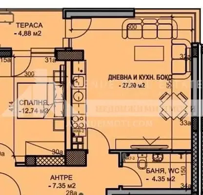 Снимка 3 — Двустаен апартамент в Пловдив, Кючук Париж