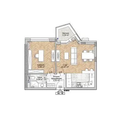 Photo 3 — 2-bedroom apartment in Sofiya, Lyulin 8