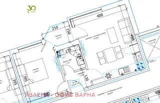 Двустаен апартамент с балкон в м-т Пчелина, Варна