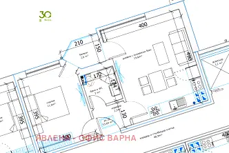 Двустаен апартамент с балкон в м-т Пчелина, Варна