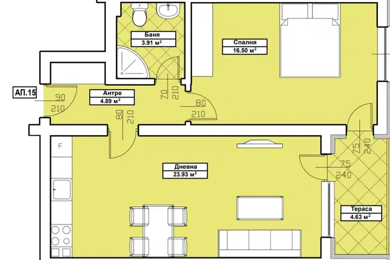 2-bedroom apartment in Blagoev, Osvobozhdenie