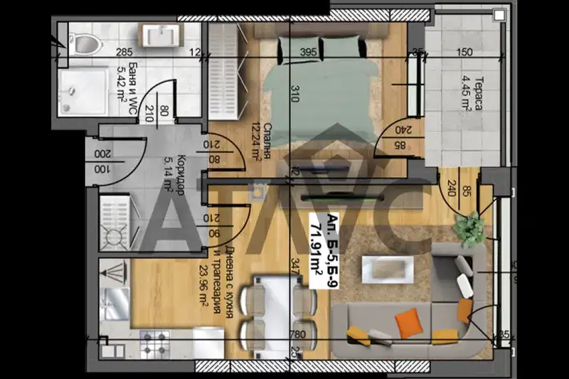 2-bedroom apartment in Plovdiv, Otdih I Kultura
