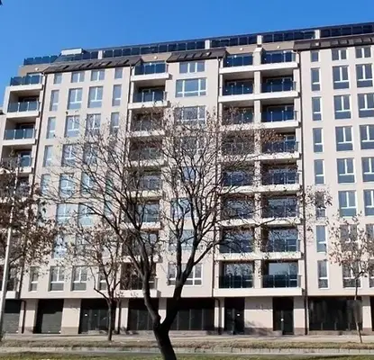 Снимка 2 — Двустаен апартамент с тераса в нова сграда в Тракия, Пловдив