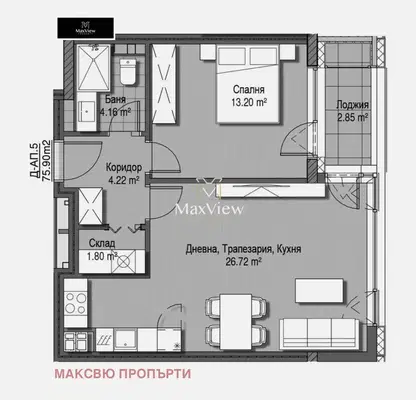 Photo 2 — 2-bedroom apartment in Sofiya, Vitosha