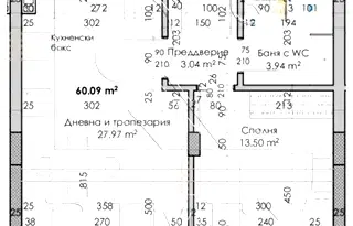 Двустаен апартамент с южна панорамна гледка в Кючук Париж, Пловдив