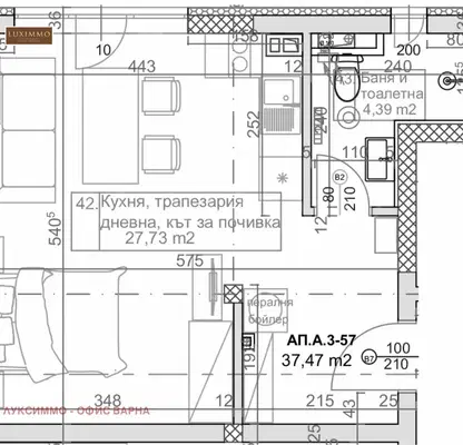 Снимка 4 — Едностаен апартамент в к.к. Слънчев ден