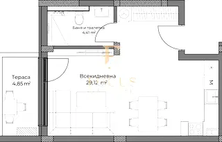 Едностаен апартамент в Пловдив, Остромила