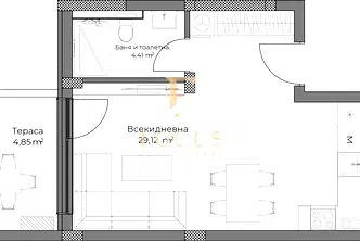 Едностаен апартамент в Пловдив, Остромила
