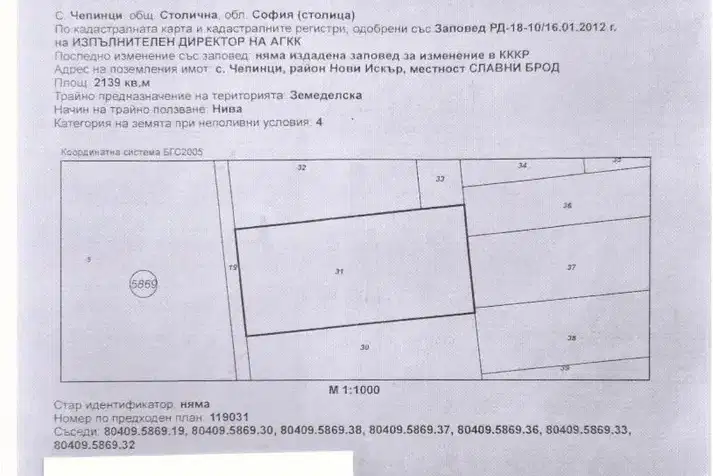 Парцел в с. Чепинци