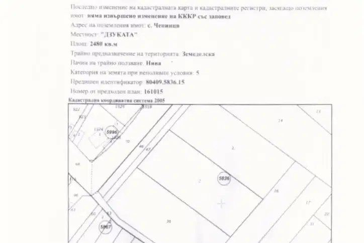 Парцел в с. Чепинци