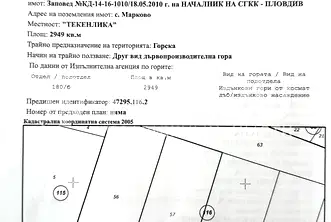 Парцел в Пловдив, с. Марково