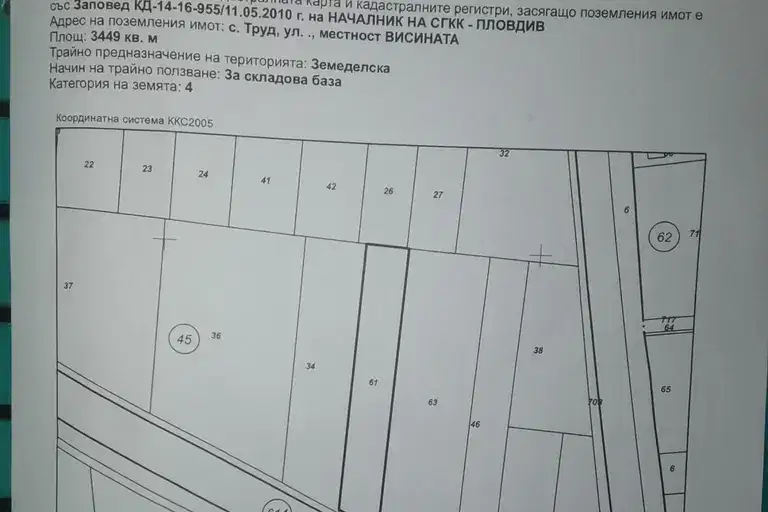 Plot in Oblast Plovdiv, Trud