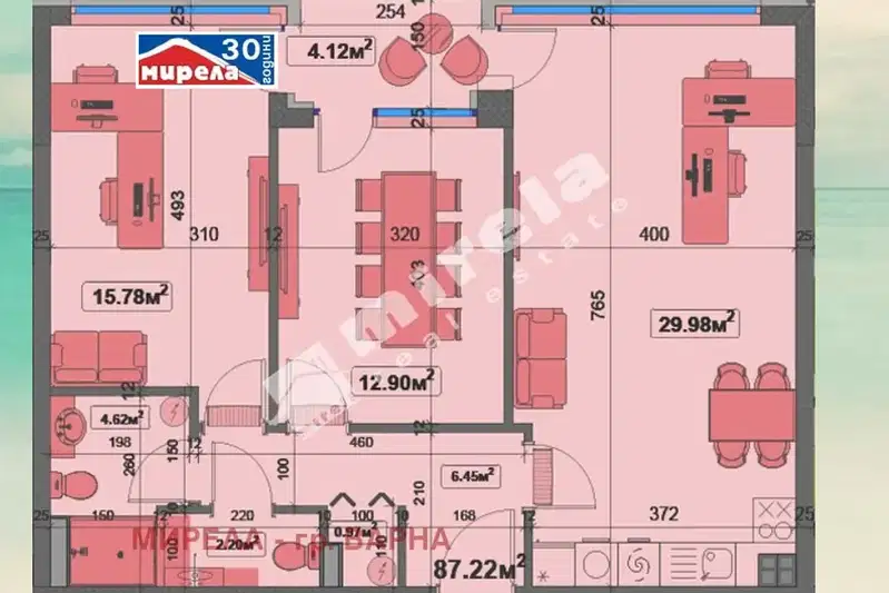3-bedroom apartment in Varna, Chaika