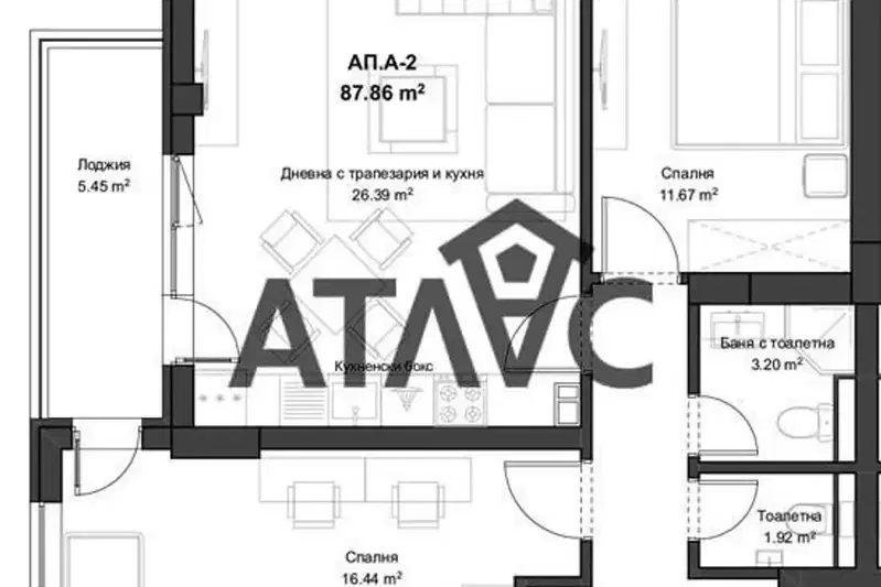 3-bedroom apartment in Plovdiv, Kyuchuk Parij