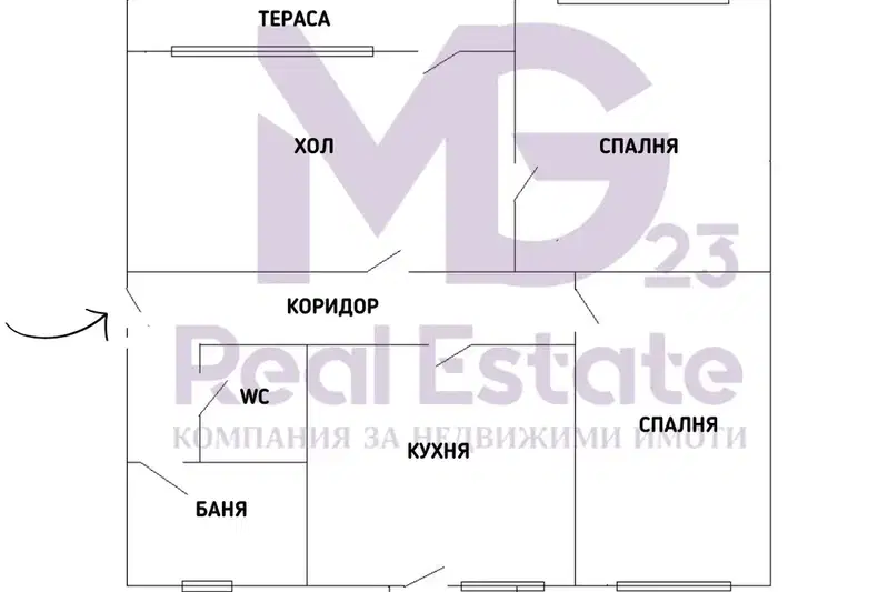 3-bedroom apartment in Plovdiv, Kyuchuk Parij