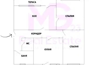 Тристаен апартамент с две тераси в Кючук Париж, Пловдив