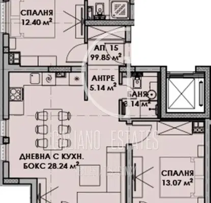 Снимка 2 — Тристаен апартамент в София, Малинова долина