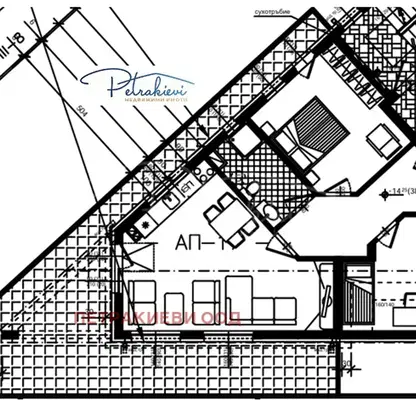 Снимка 4 — Тристаен апартамент в Бургас, Меден рудник - зона Б