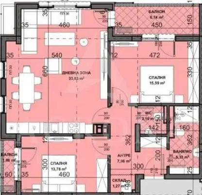 Снимка 3 — Тристаен апартамент в Пловдив, Остромила