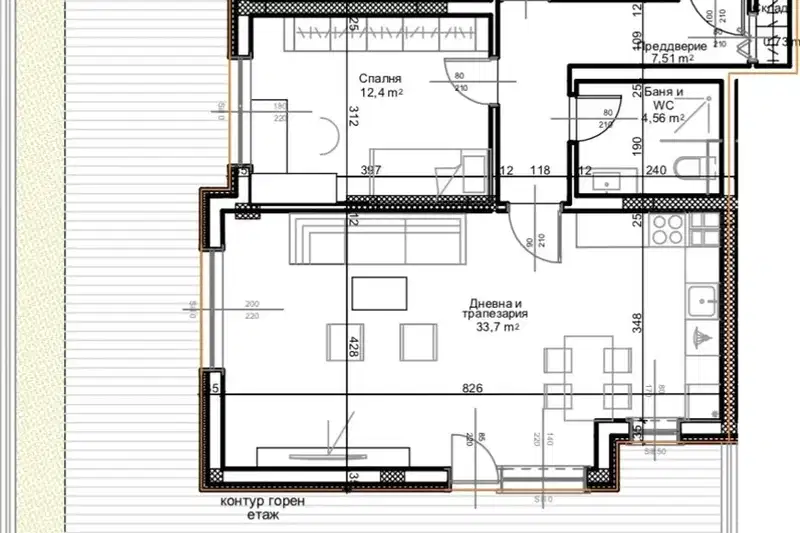3-bedroom apartment in Plovdiv, Ostromila
