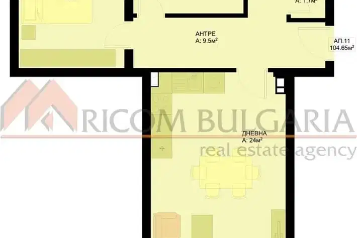 3-bedroom apartment in Varna, Pobeda