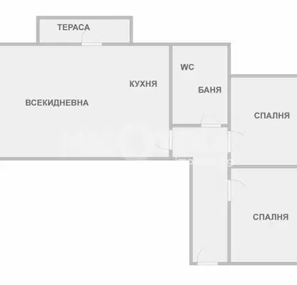 Снимка 2 — Тристаен апартамент с тераса в кв. Виница, Варна