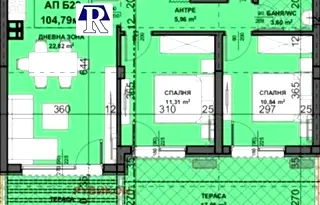Тристаен апартамент с голяма тераса в Южен, Пловдив