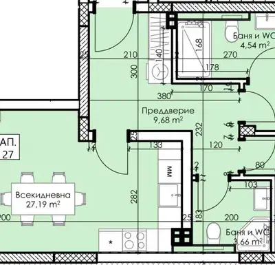 Снимка 2 — Тристаен апартамент в Пловдив, Асенов