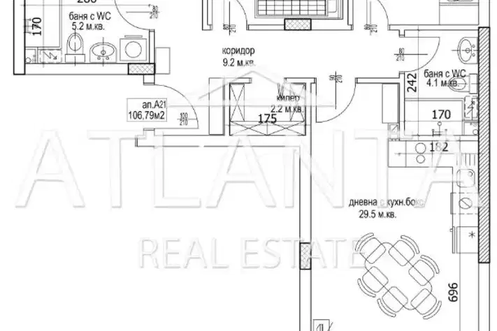 4-bedroom apartment in Кайсиева ина