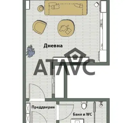 Снимка 5 — Едностаен апартамент с ново строителство в Беломорски, Пловдив