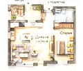 Снимка 3 — Двустаен апартамент с централно отопление в Лагера, София