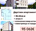 Снимка 2 — Двустаен апартамент в Стара Загора, Железник - център