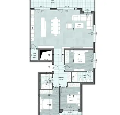Снимка 2 — Многостаен апартамент в София, м-т Камбаните