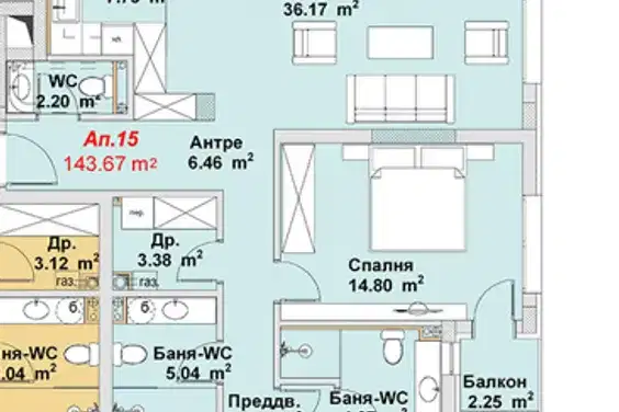 Многостаен апартамент в София, Бояна