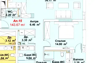 Многостаен апартамент в София, Бояна